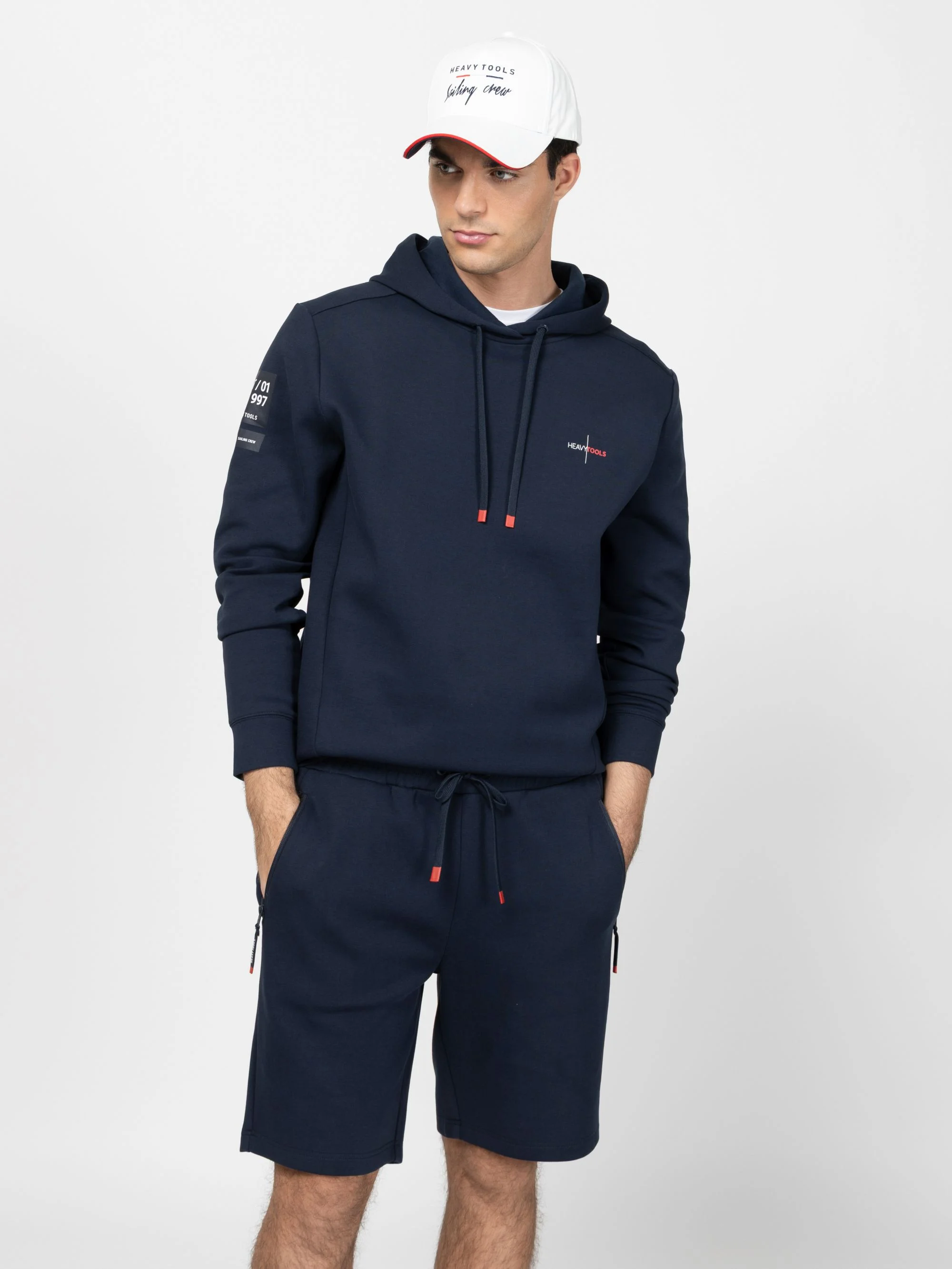 Heavy Tools - SILO / NAVY - Férfi melegítő pulóver