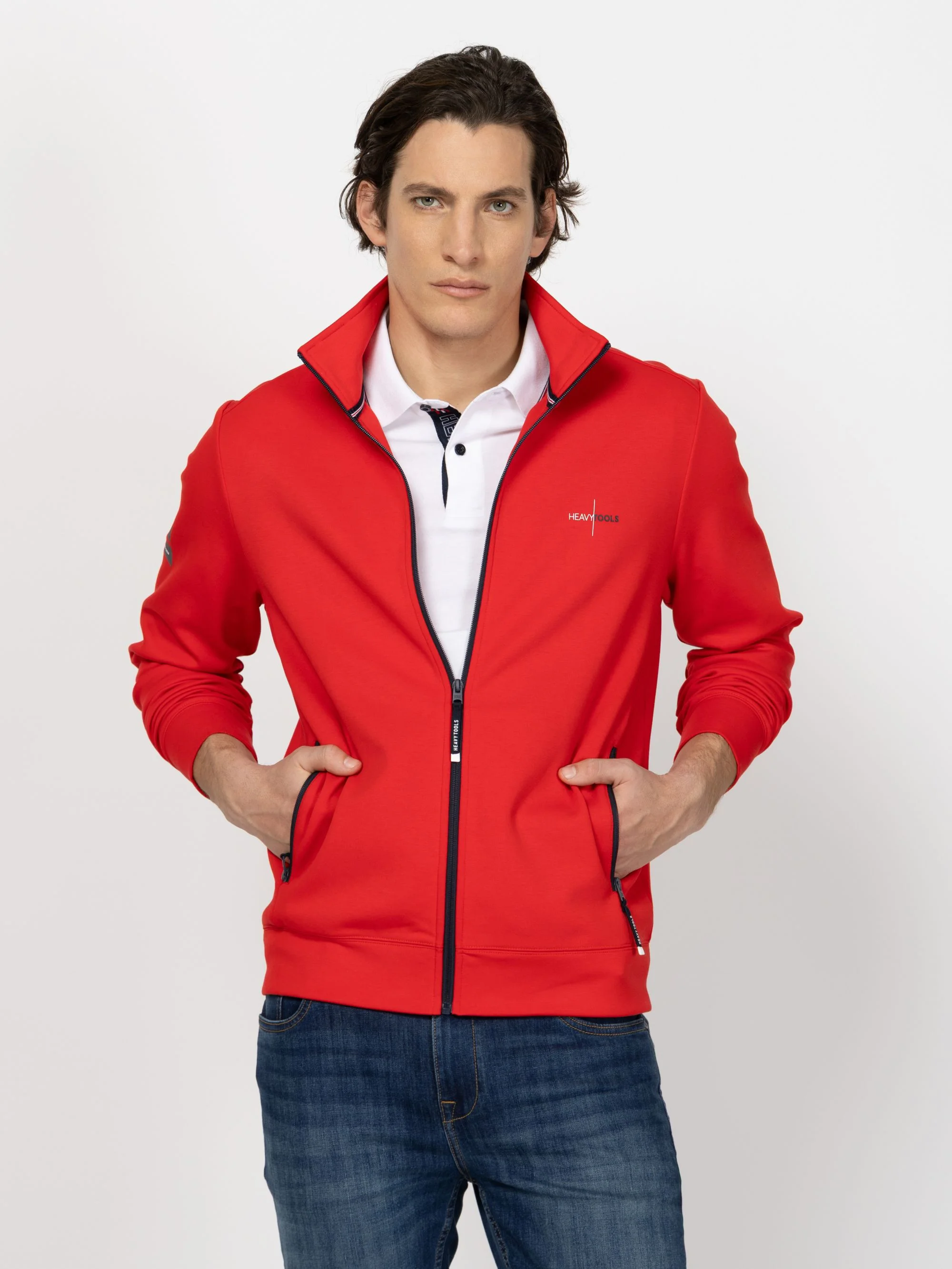 Heavy Tools - TELMES / RED - Férfi melegítő pulóver