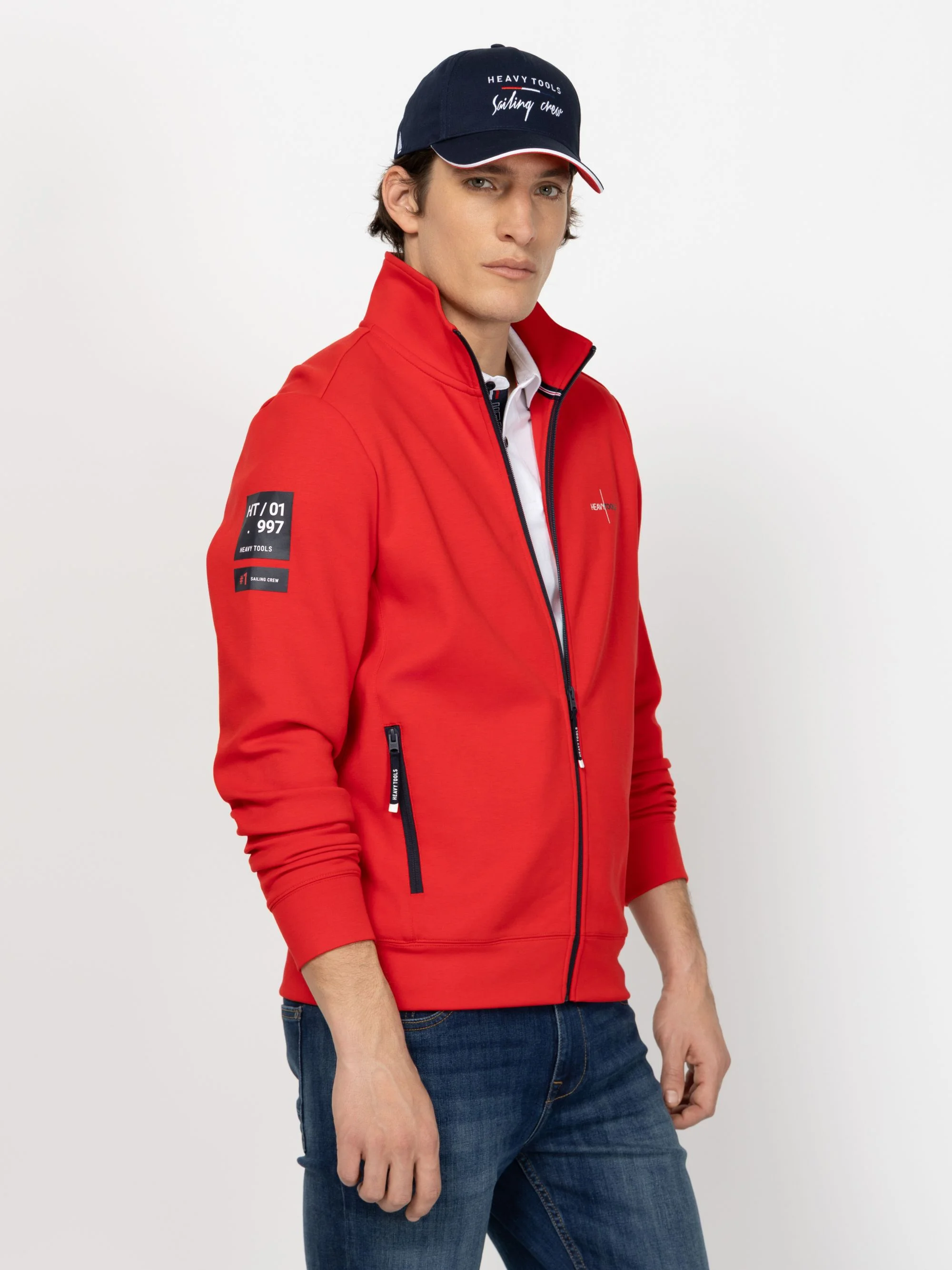 Heavy Tools - TELMES / RED - Férfi melegítő pulóver