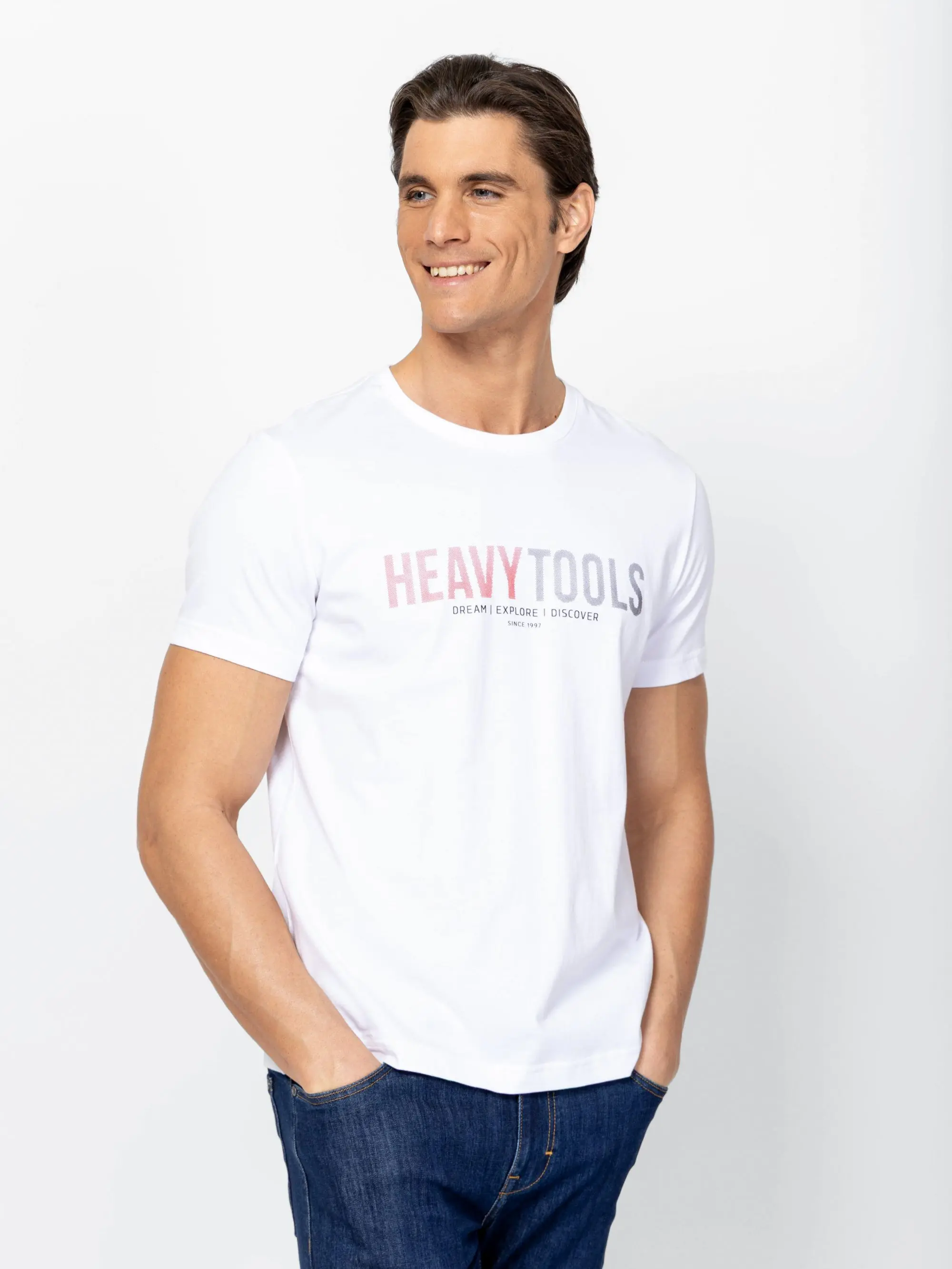 Heavy Tools - MERLOS / WHITE - Férfi póló