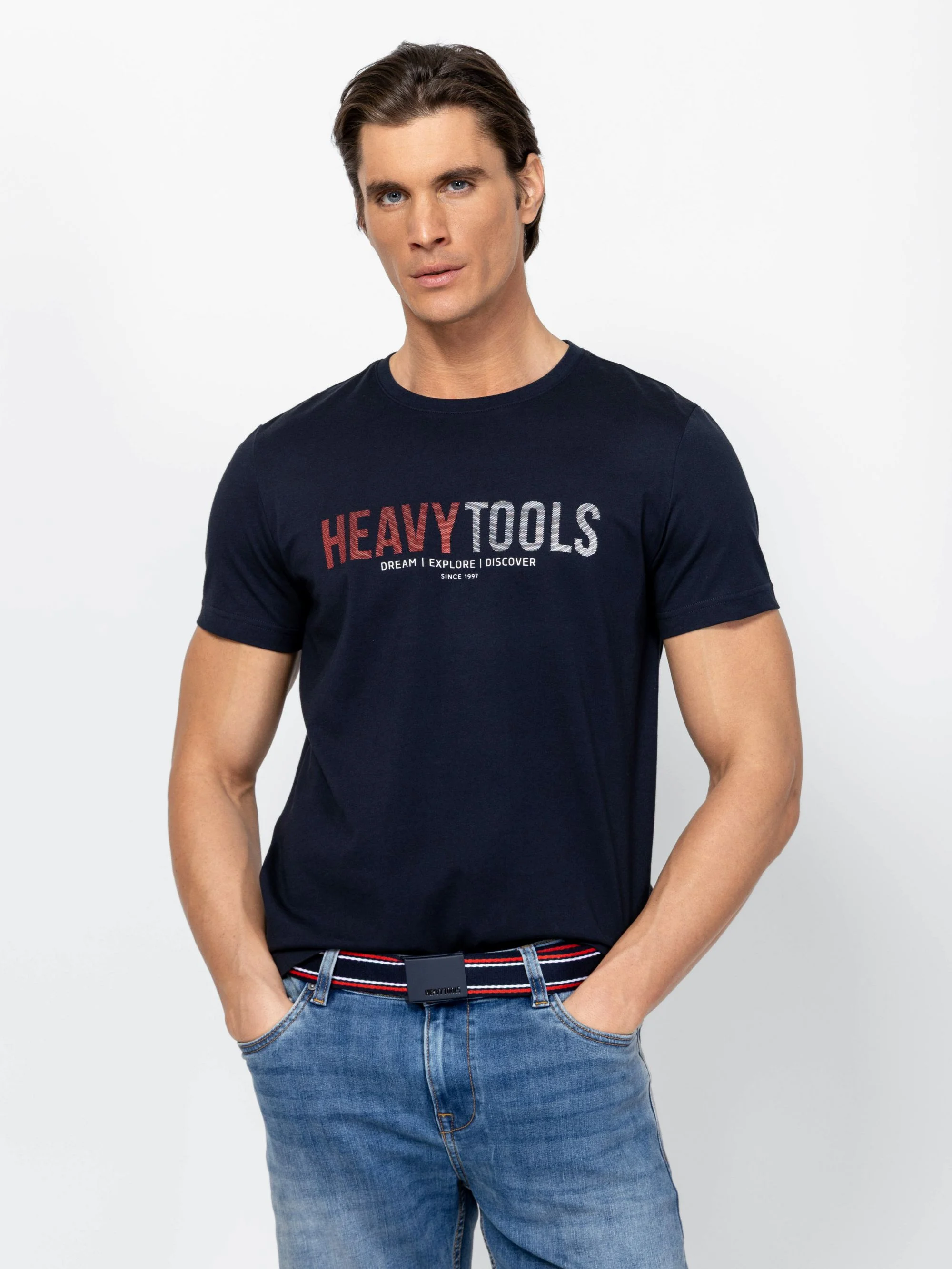 Heavy Tools - MERLOS / NAVY - Férfi póló
