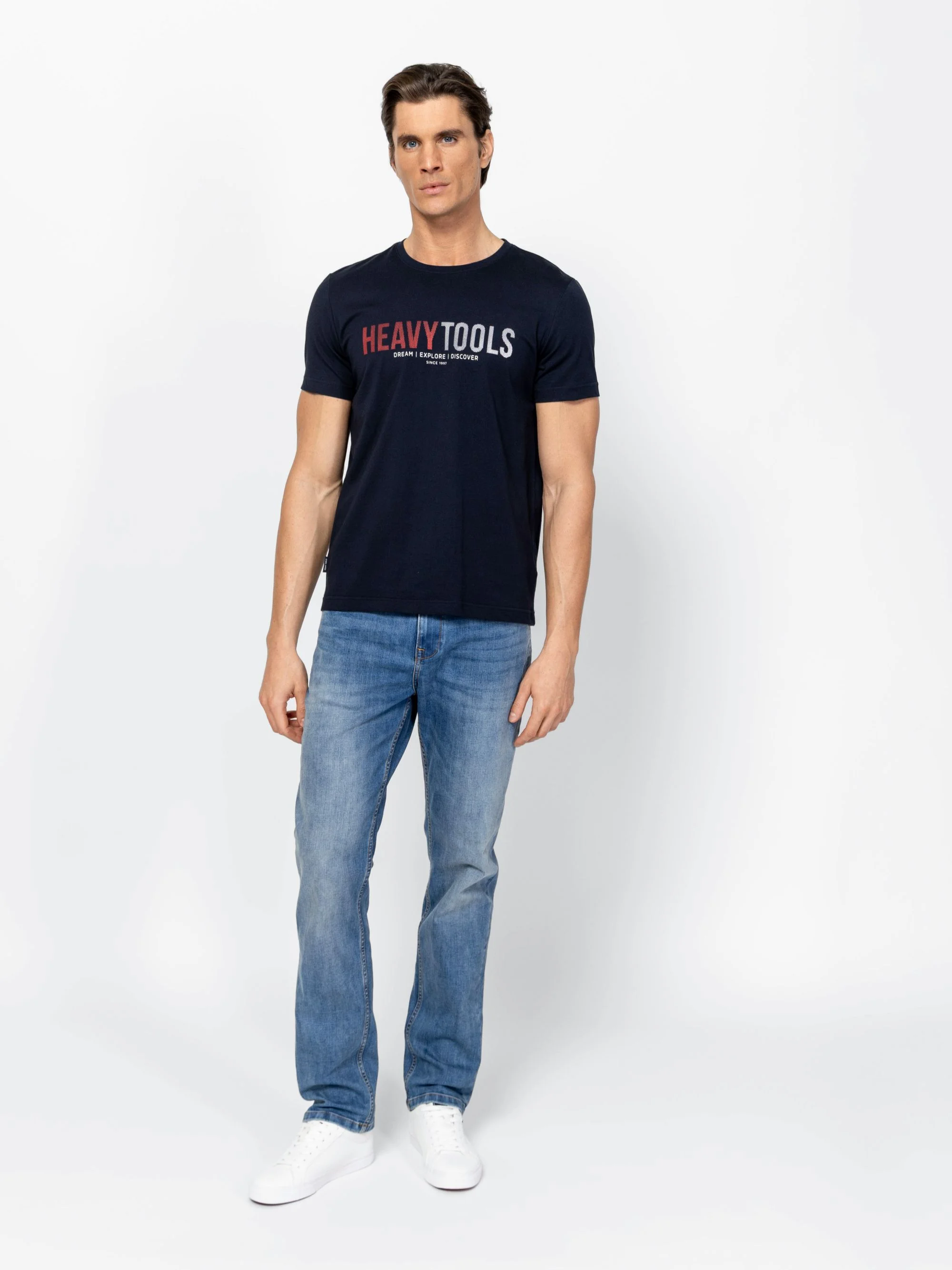 Heavy Tools - MERLOS / NAVY - Férfi póló
