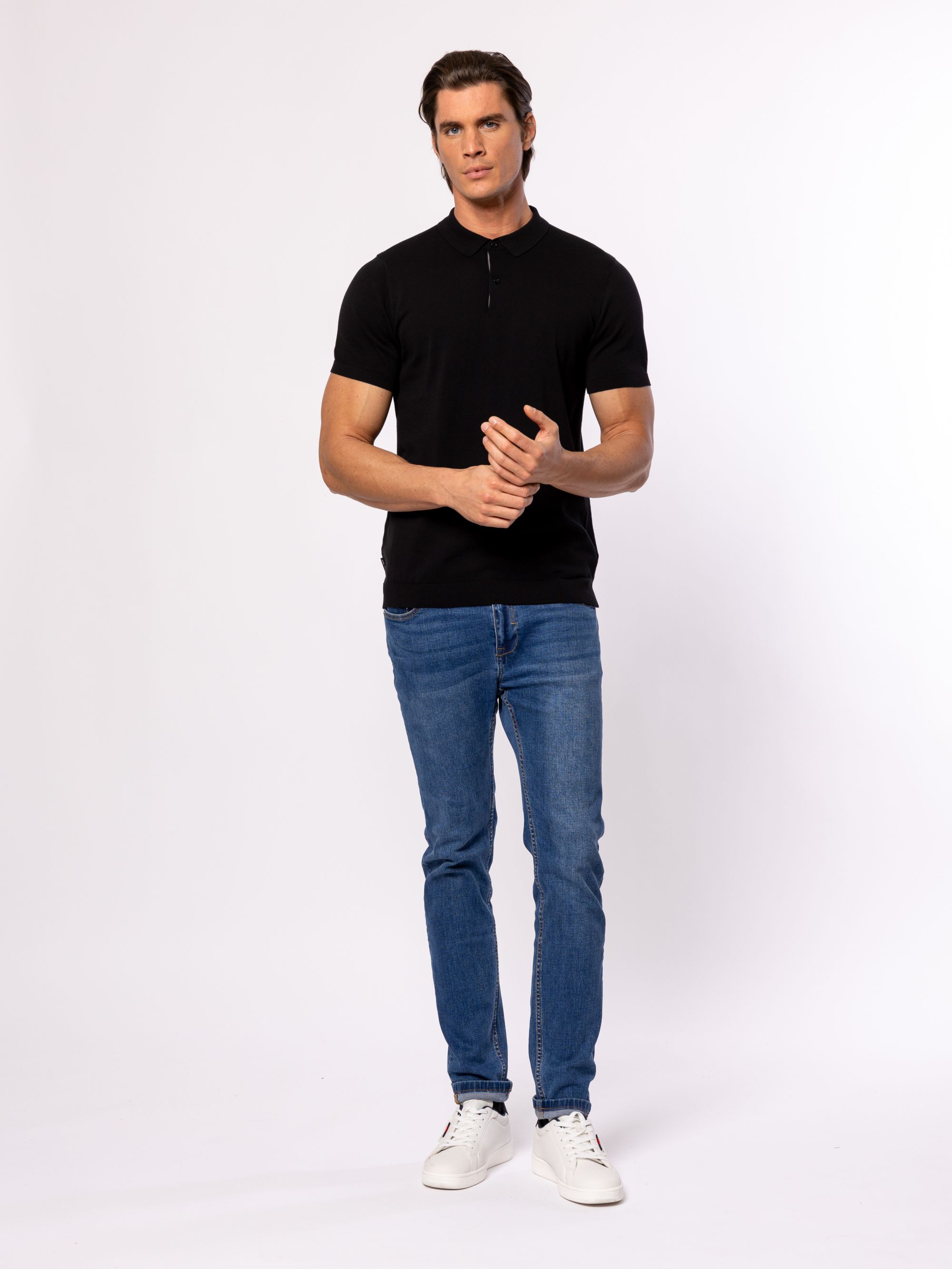 Heavy Tools - DETROIT / BLACK - Galléros Férfi póló