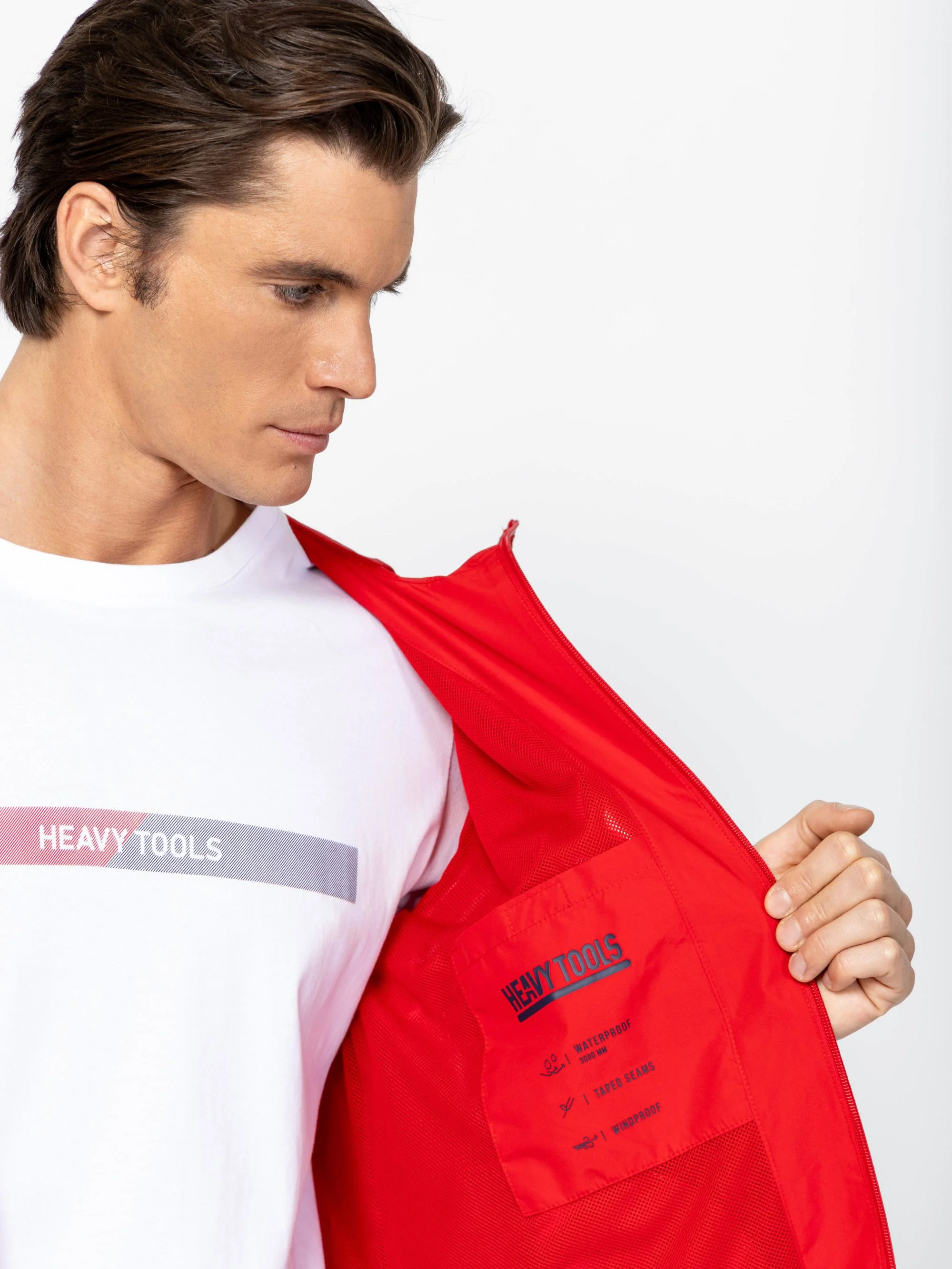 Heavy Tools - NIVOLI / RED - Férfi dzseki