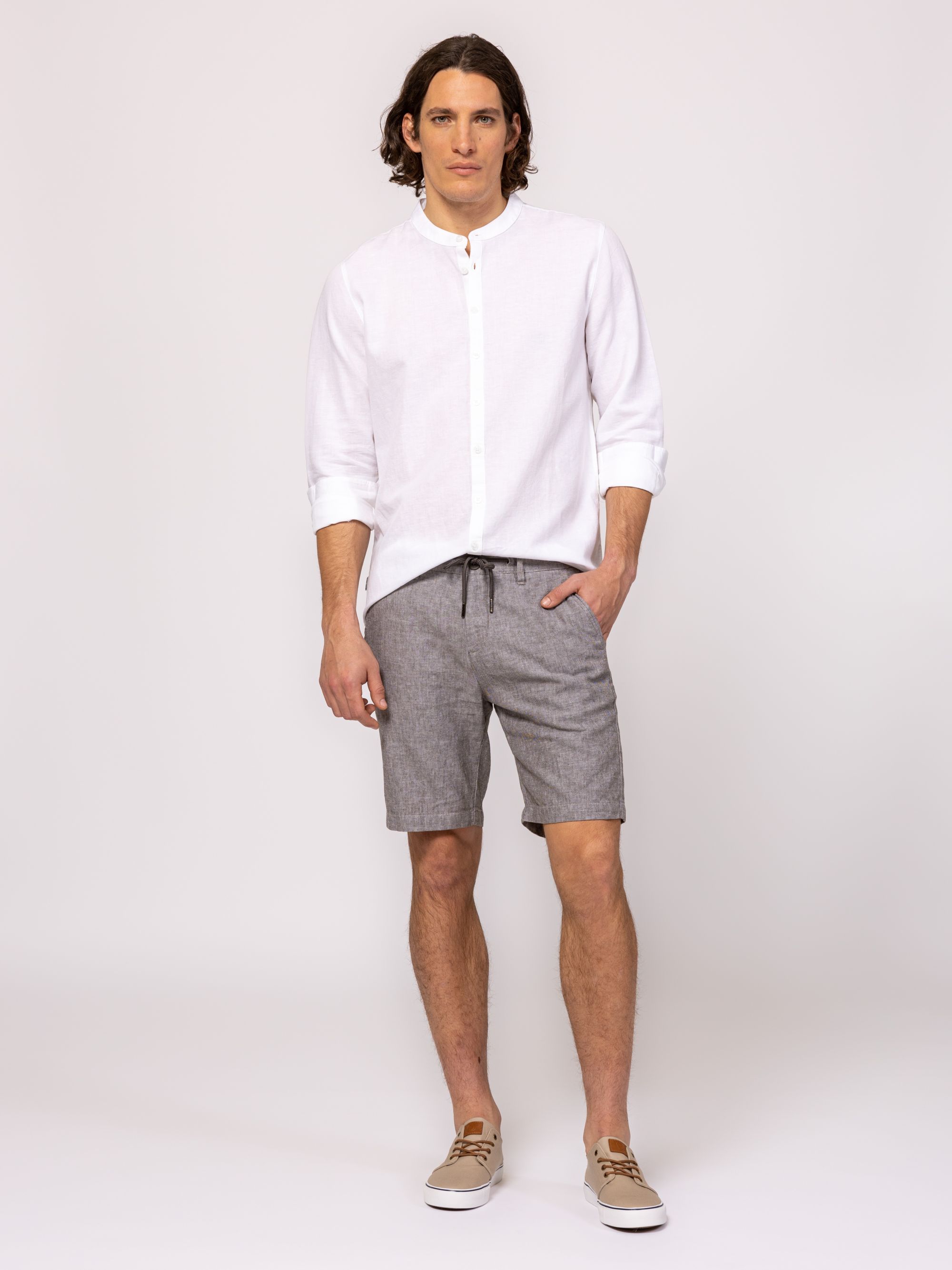 Heavy Tools - WALERIO / OLIVE - Elegáns Férfi rövidnadrág