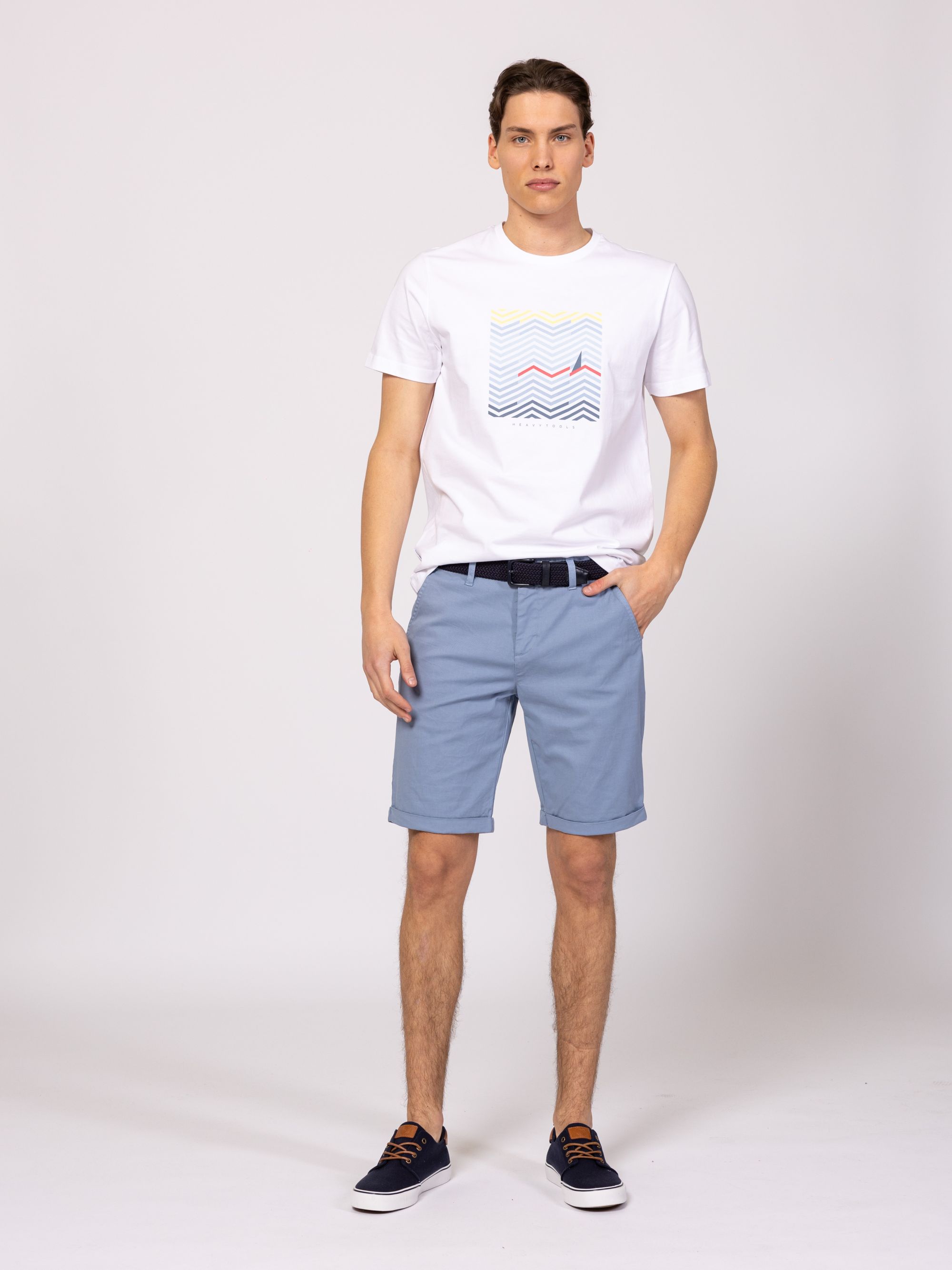 Heavy Tools - WARMANS25 / BLUE - Elegáns Férfi rövidnadrág