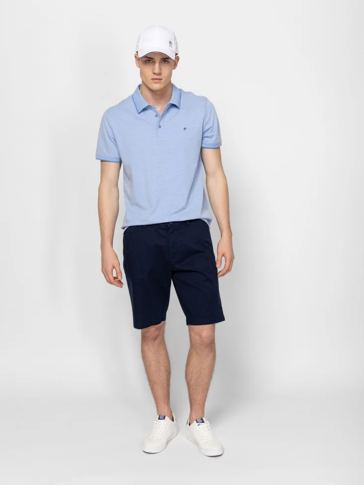 Heavy Tools - WALLNUT / NAVY - Elegáns Férfi rövidnadrág