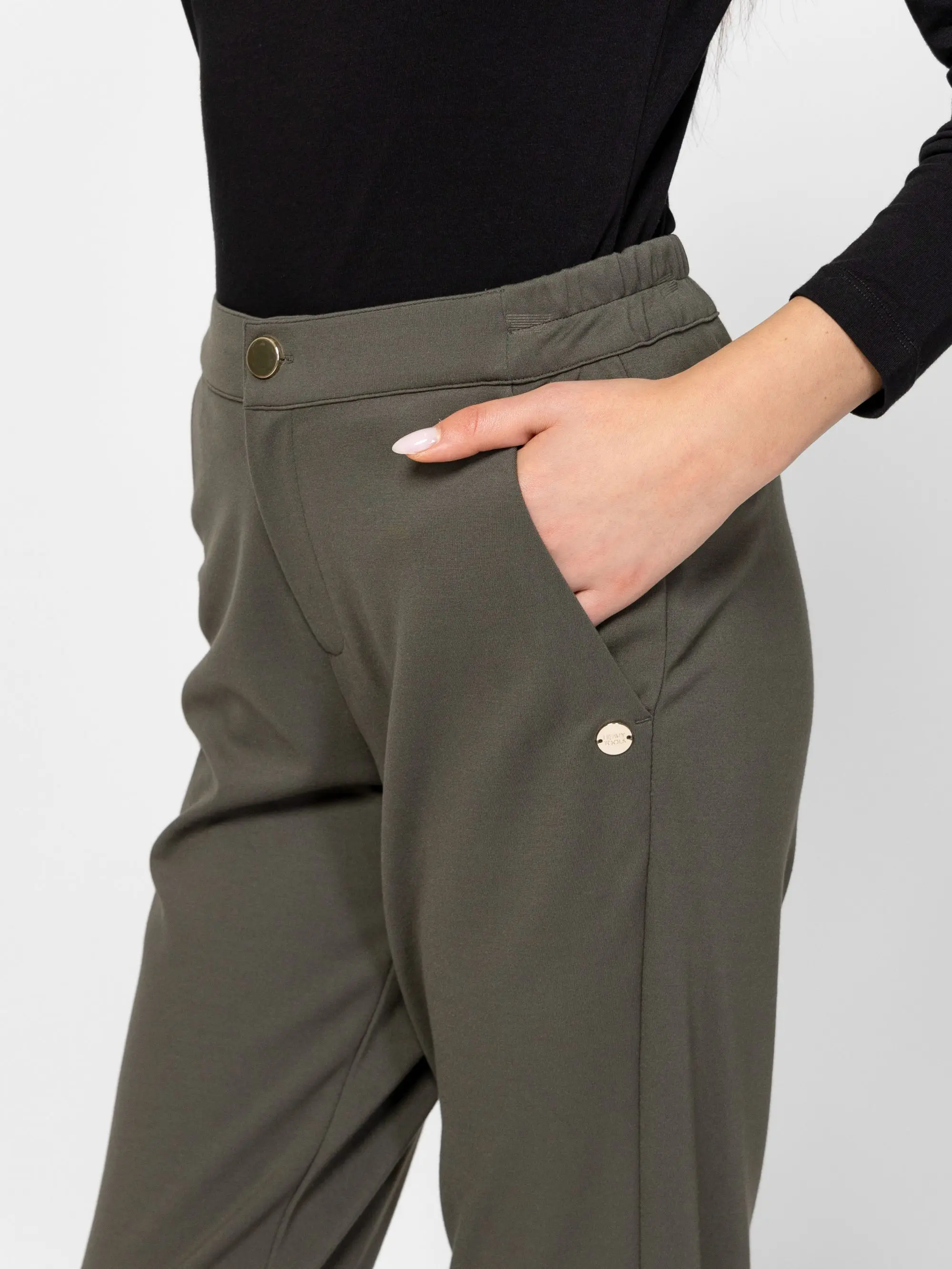 Heavy Tools - FLUMPIS26 / OLIVE - Elegáns Női nadrág