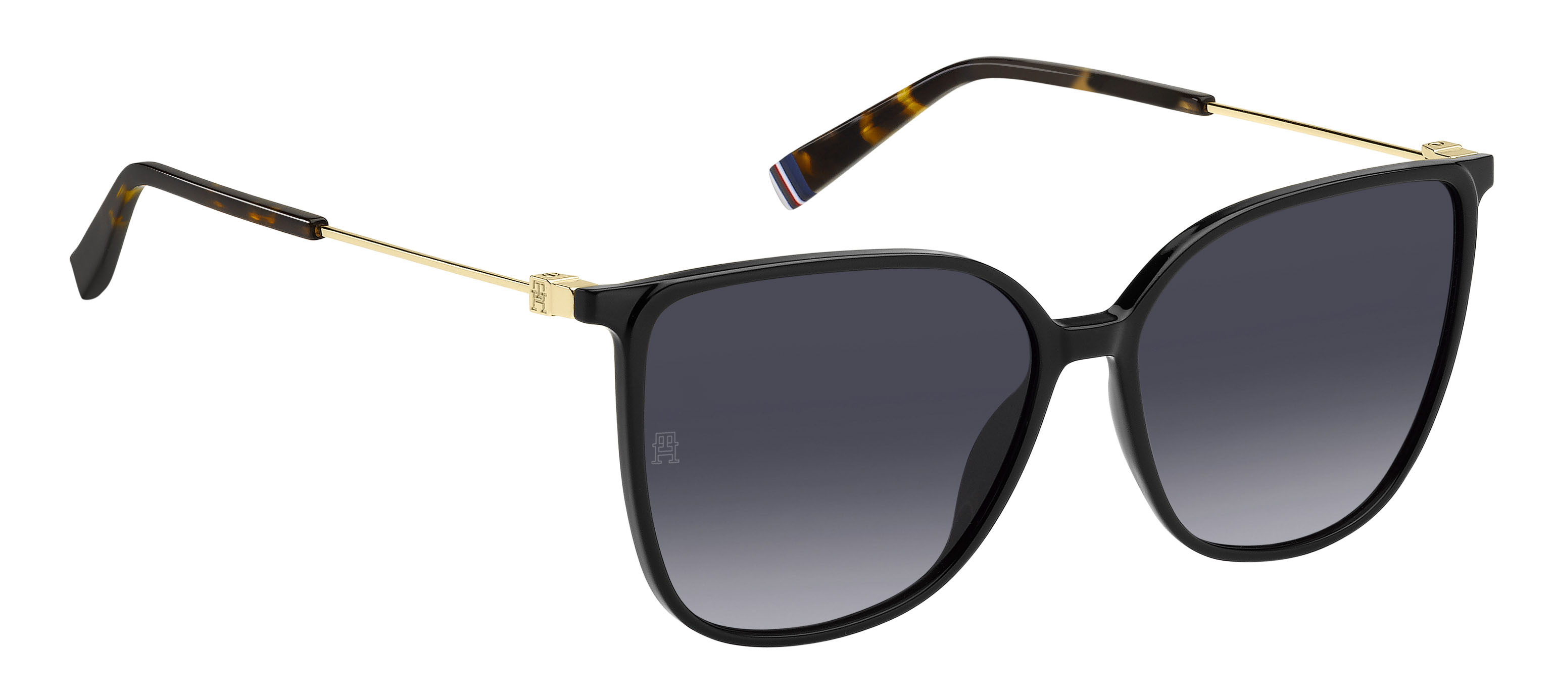 Tommy Hilfiger napszemüveg - Preppy Woman - BLACK / Dark Grey Gradient