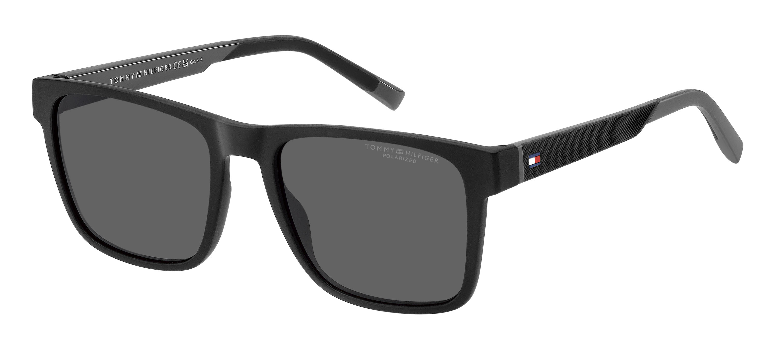 Tommy Hilfiger napszemüveg - Polo Pique Leisure Black Grey / Grey Polarized
