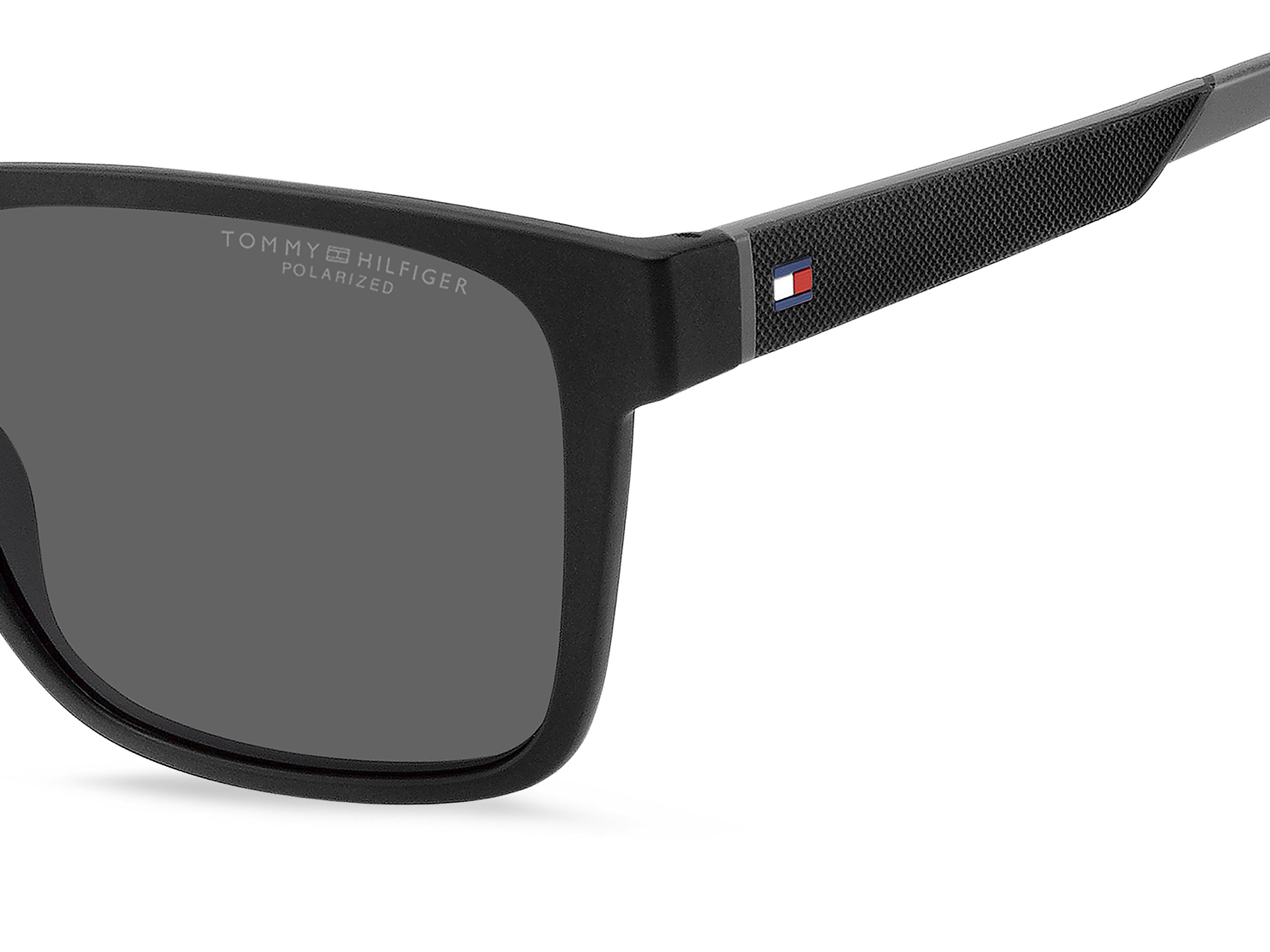 Tommy Hilfiger napszemüveg - Polo Pique Leisure Black Grey / Grey Polarized