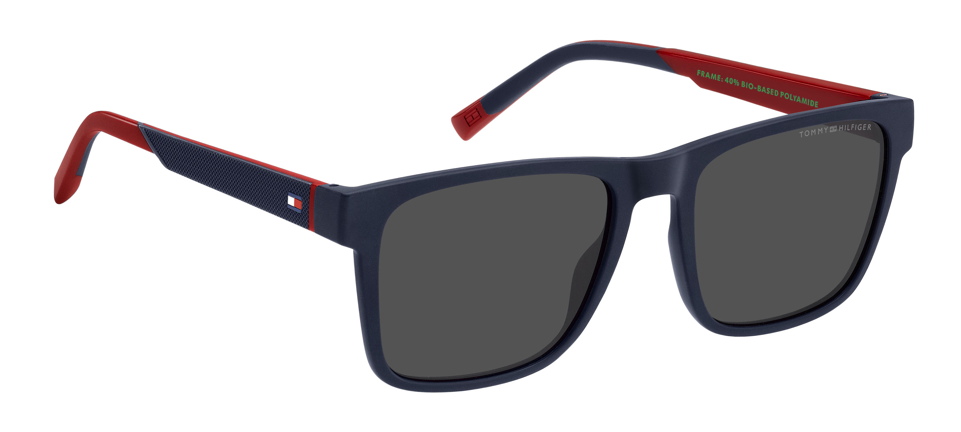 Tommy Hilfiger napszemüveg - Polo Pique Leisure - Black Red / Grey