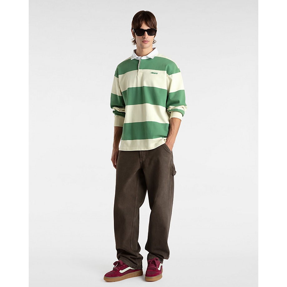 Vans - Ward Stripe Rugby Knit - Galléros Férfi póló