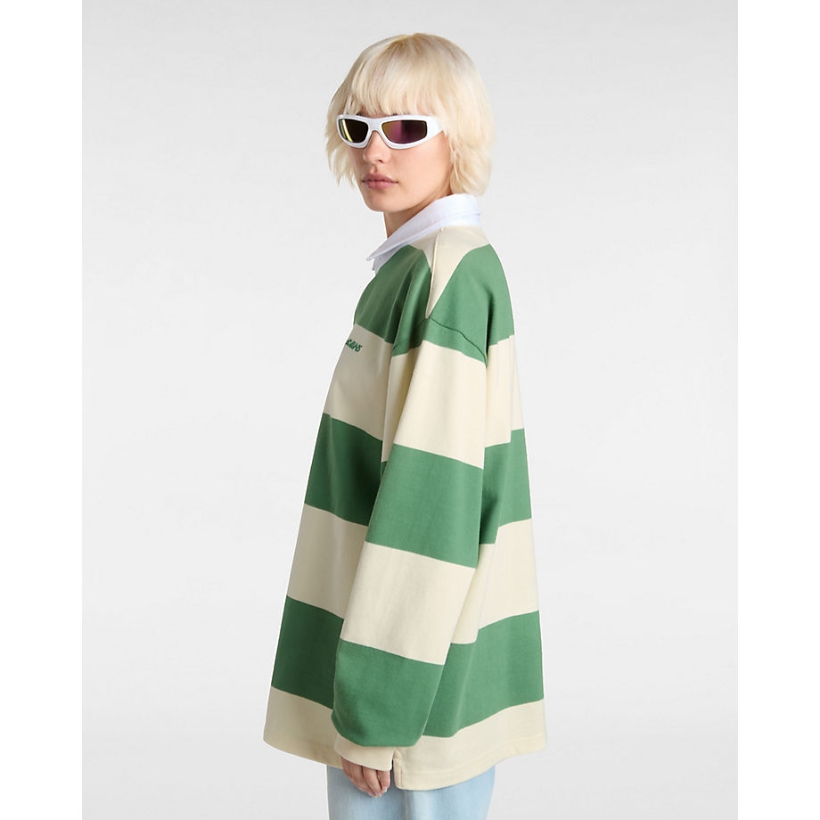 Vans - Ward Stripe Rugby Knit - Galléros Férfi póló