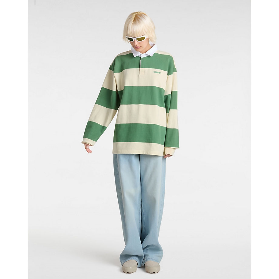 Vans - Ward Stripe Rugby Knit - Galléros Férfi póló