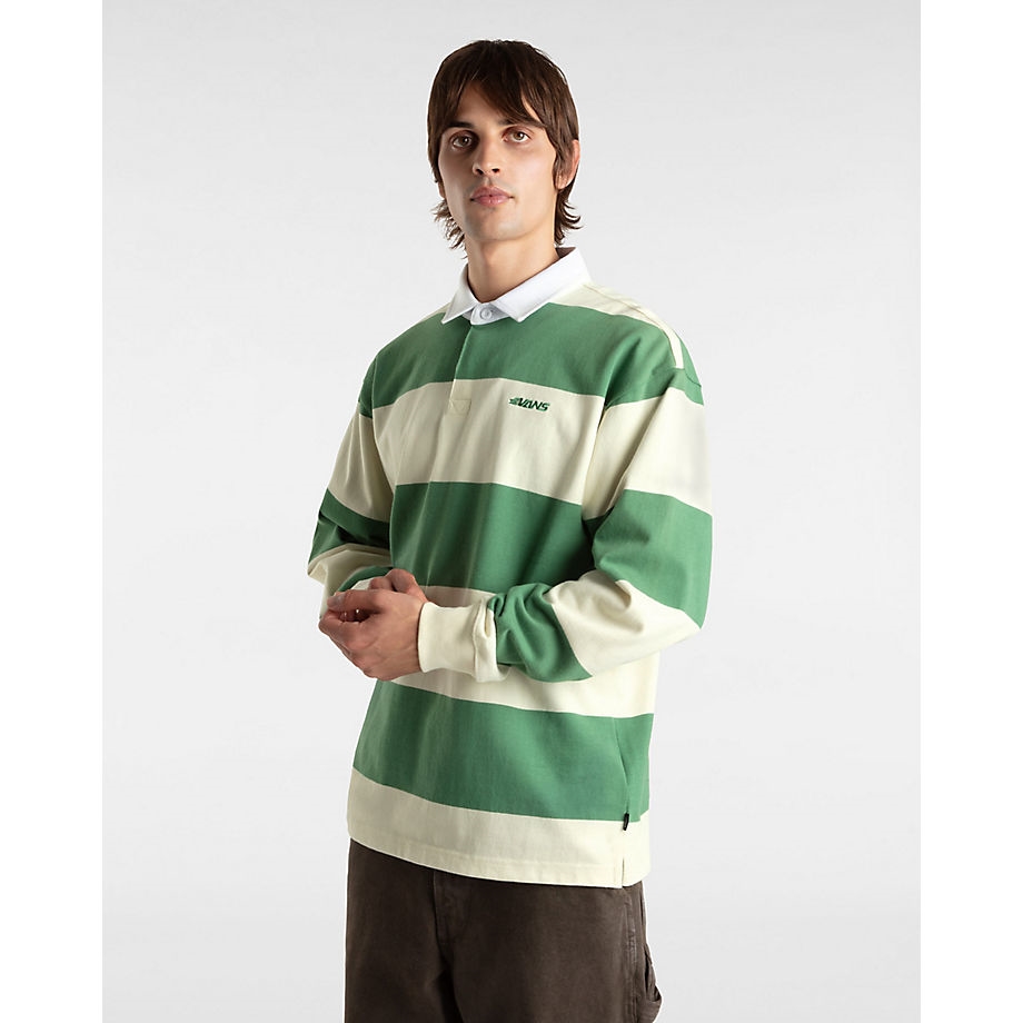 Vans - Ward Stripe Rugby Knit - Galléros Férfi póló