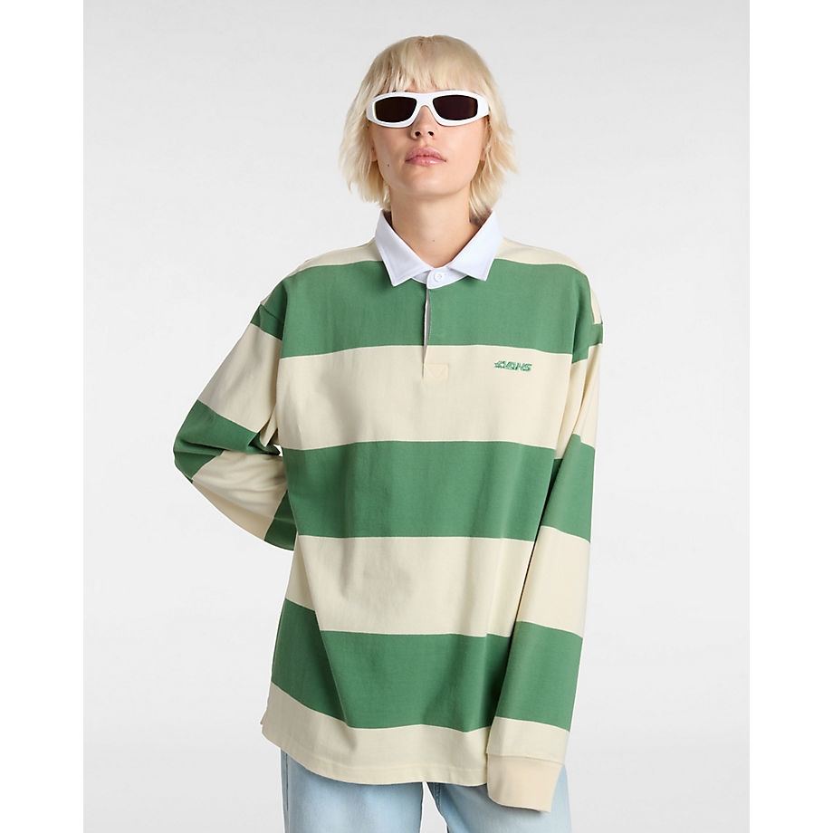 Vans - Ward Stripe Rugby Knit - Galléros Férfi póló