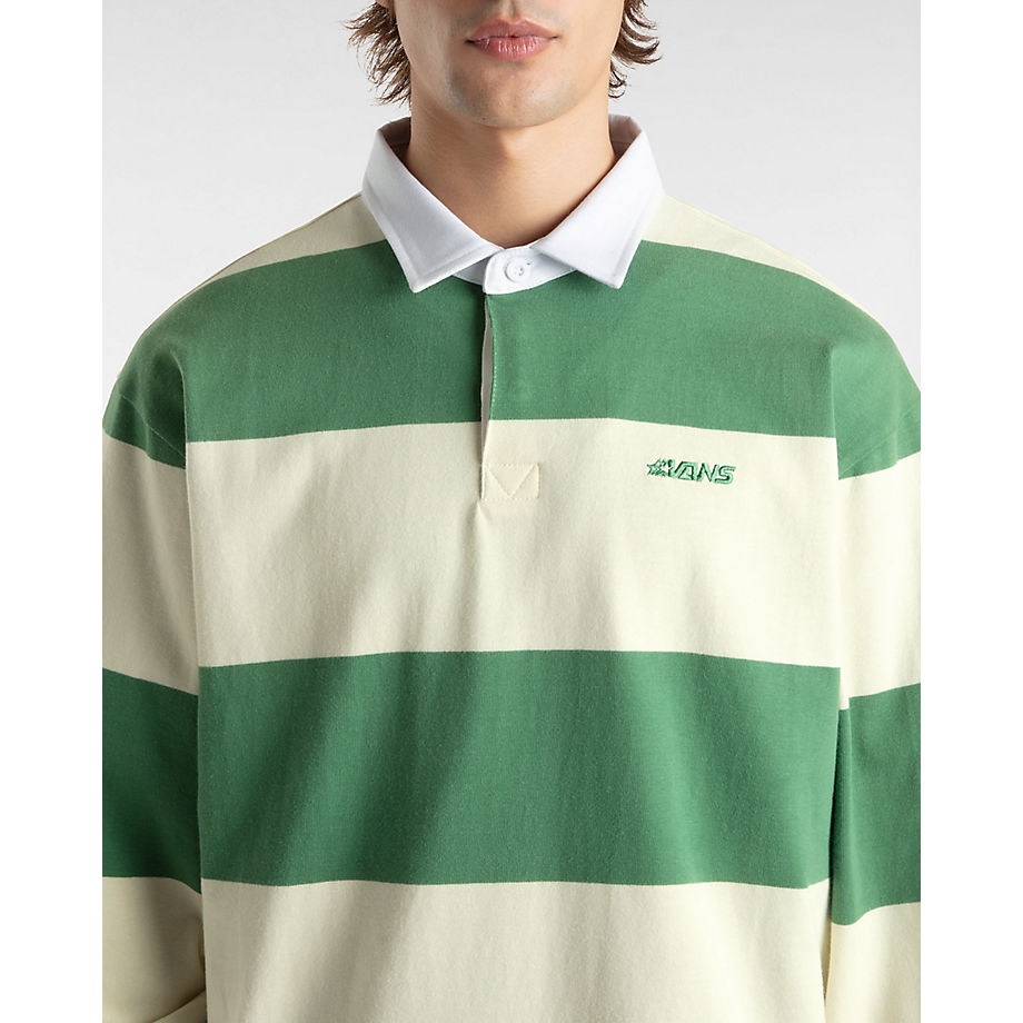 Vans - Ward Stripe Rugby Knit - Galléros Férfi póló