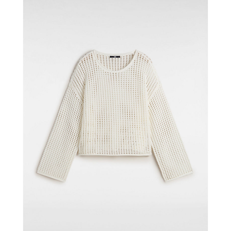 Vans - Mila Open Knit Crop Crew - Elegáns Női pulóver