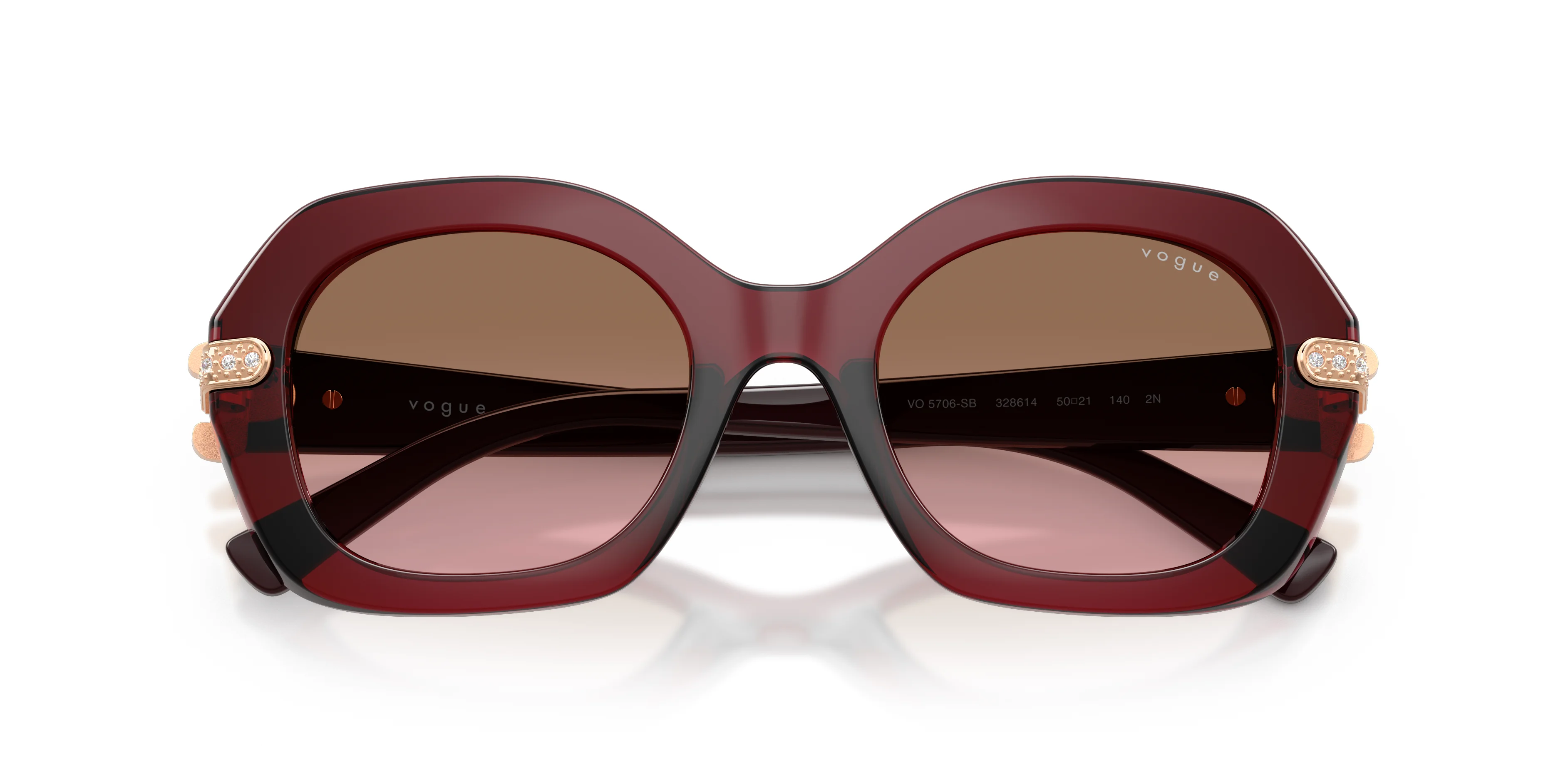 Vogue napszemüveg - Transparent Bordeaux / Pink Gradient Brown