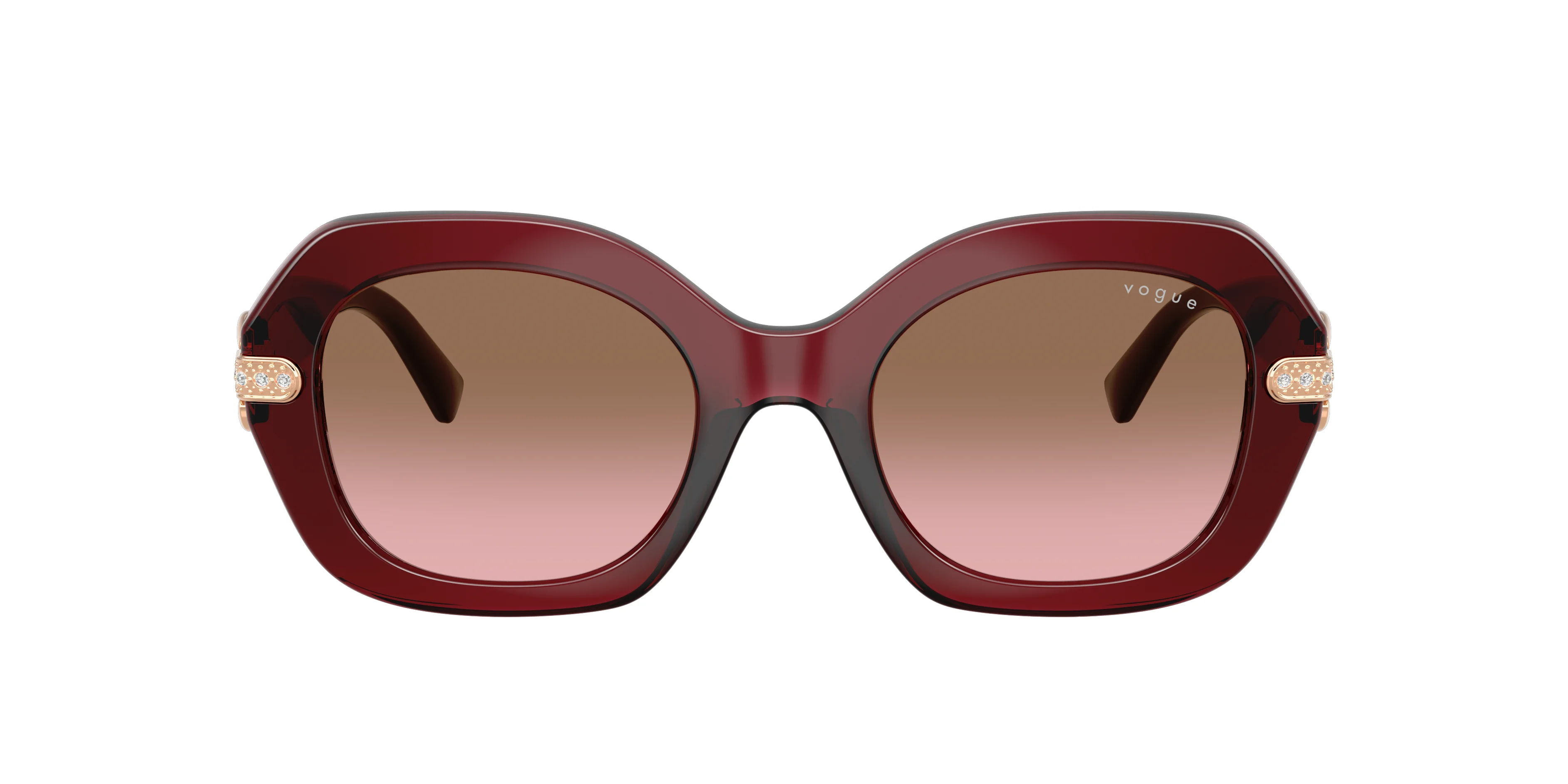 Vogue napszemüveg - Transparent Bordeaux / Pink Gradient Brown