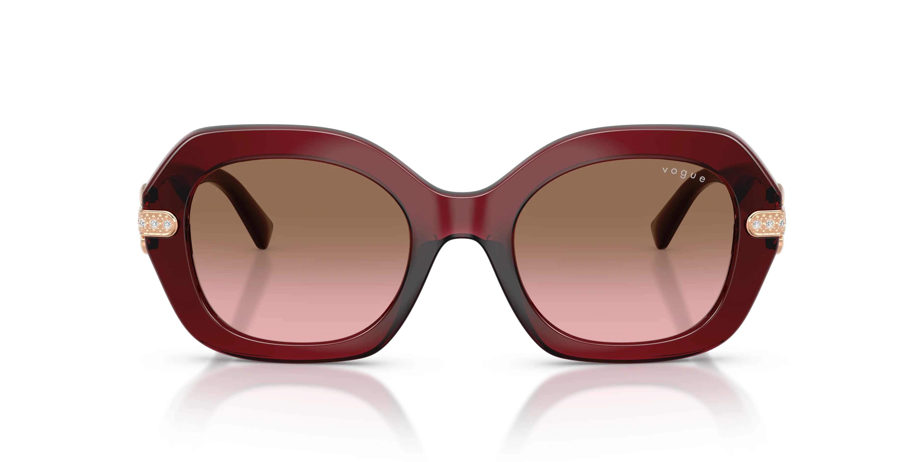 Vogue napszemüveg - Transparent Bordeaux / Pink Gradient Brown