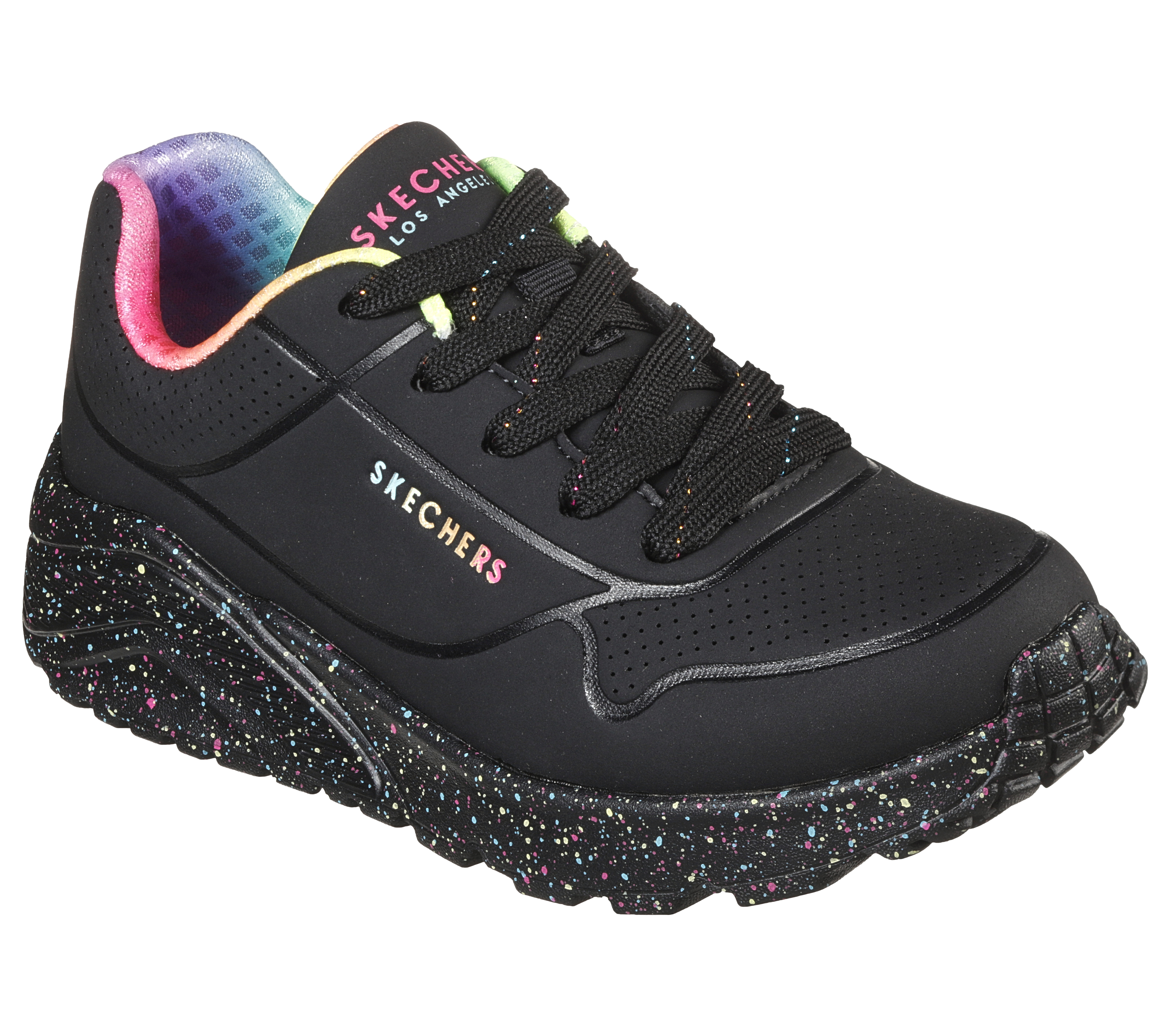 Skechers - Uno Lite / Rainbow Speck - Leány utcai cipő