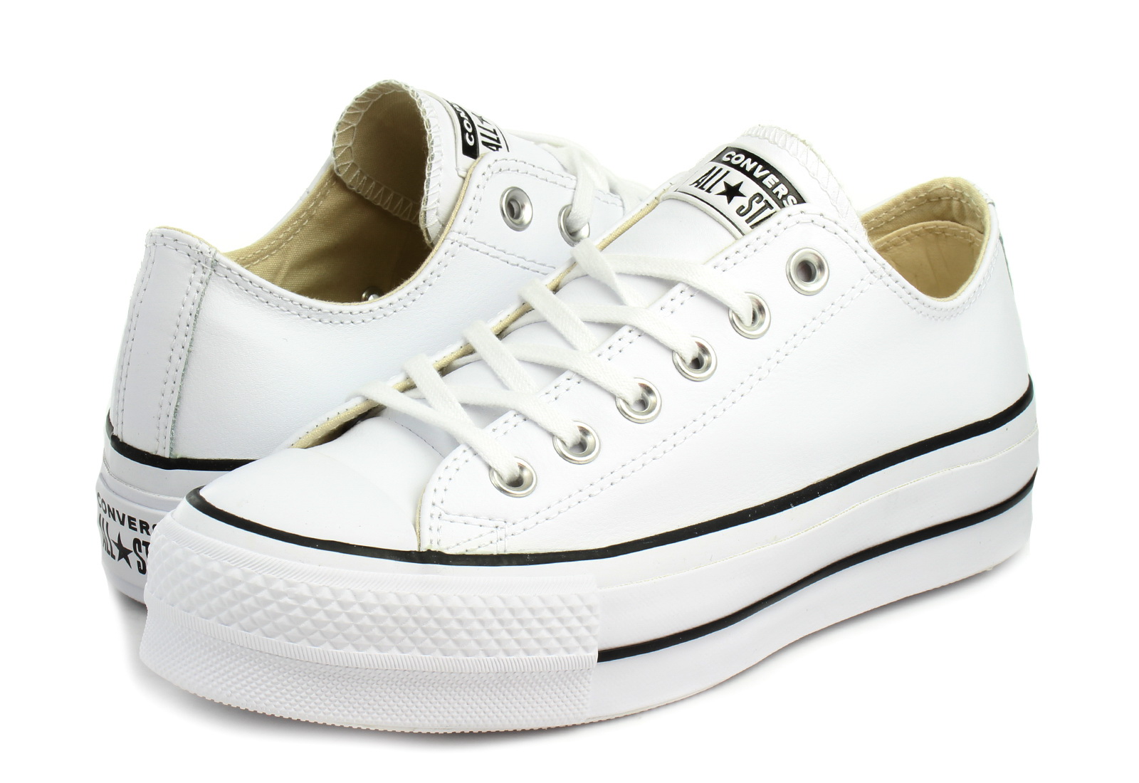 Converse - Chuck Taylor / All Star Lift Ox - Platformos Bőr Sneaker Női utcai cipő