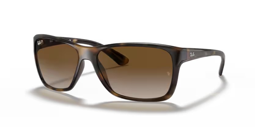 Ray-Ban napszemüveg - Light Havana / Light Grey Gradient Brown Polarized