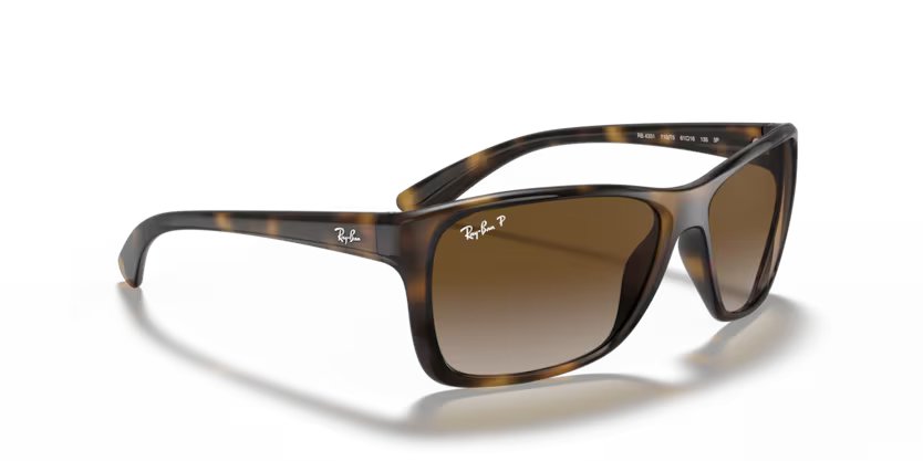 Ray-Ban napszemüveg - Light Havana / Light Grey Gradient Brown Polarized